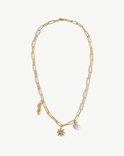 Harris Reed Symbols of Change Necklace | 18ct Gold Plated/Pearl & Labradorite - Missoma - Modalova