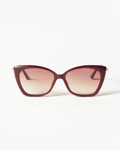 Le Specs Lyra Sphere Cat-Eye Sunglasses | Burgundy/Pearl - Missoma - Modalova