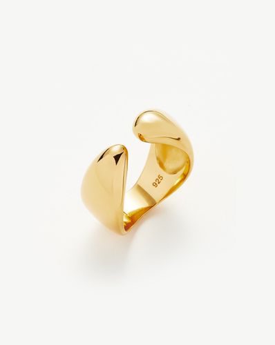 Savi Sculptural Open Stacking Ring | 18ct Gold Vermeil - Missoma - Modalova