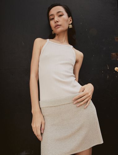 Ajla Mini Skirt In Magnolia Melange - NinetyPercent - Modalova