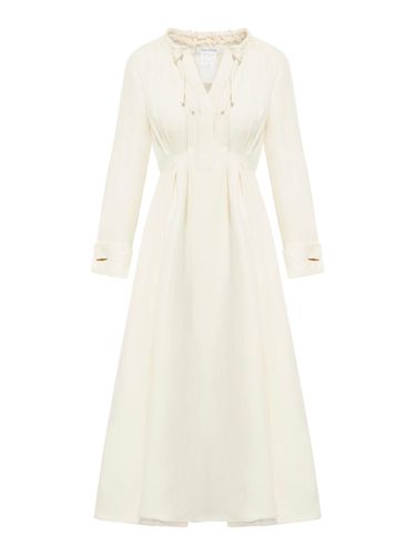 Linen and silk midi dress - - Woman - Max Mara - Modalova