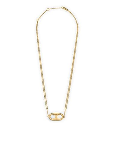TRIOMPHE NECKLACE IN BRASS WITH A GOLD FINISH - - Woman - Celine - Modalova