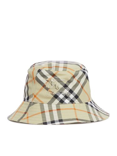 Hat with check print - - Woman - Burberry - Modalova