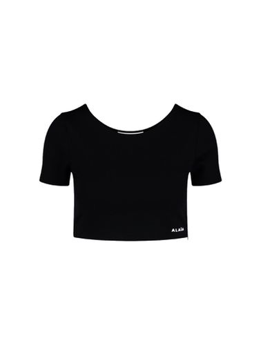 FITTED T-SHIRT IN SHAPING JERSEY - - Woman - Alaia - Modalova