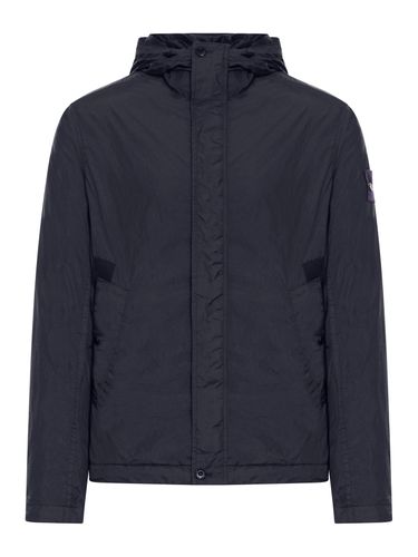 WIND JACKET WITH COMPASS APPLICATION - Man - Stone Island - Modalova