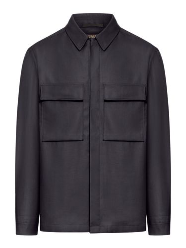 OASI LINEN OVERSHIRT - Zegna - Man - Zegna - Modalova