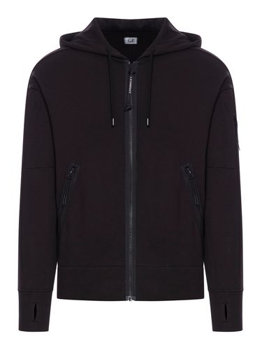 DIAGONAL RAISED FLEECE FULL ZIP HOODED SWEATSHIRT - Man - Cp Company - Modalova