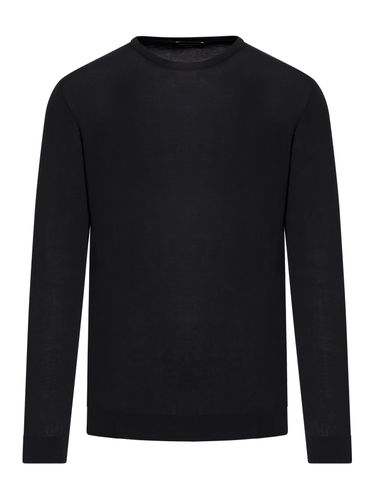 CREWNECK COTTON SWEATER - Man - Roberto Collina - Modalova