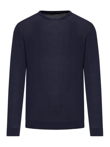 CREWNECK COTTON SWEATER - Man - Roberto Collina - Modalova