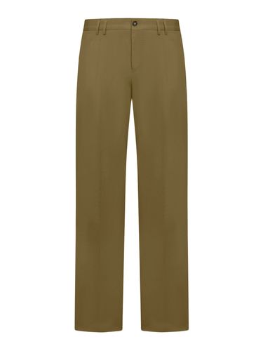 LINEN BLEND STRAIGHT LEG TROUSERS - Man - Pt Torino - Modalova