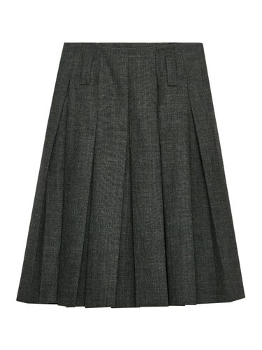 PLEATED MAT SKIRT WITH BELT - Woman - Prada - Modalova