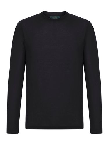 SLIM FIT CREWNECK LONG SLEEVE T-SHIRT - Man - Zanone - Modalova