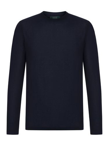 SLIM FIT CREWNECK LONG SLEEVE T-SHIRT - Man - Zanone - Modalova