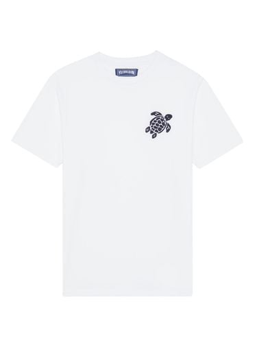 TURTLE ORGANIC COTTON EMBROIDERED T-SHIRT - Man - Vilebrequin - Modalova