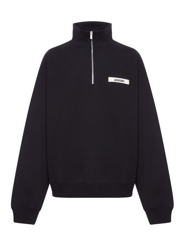 GROS GRAIN SWEATSHIRT WITH ZIP NECK - Man - Jacquemus - Modalova
