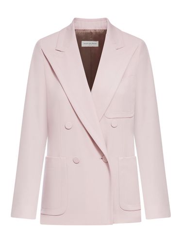 Old rose double-breasted blazer - Woman - Dries Van Noten - Modalova