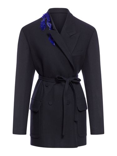 Double-breasted blazer with decoration - Woman - Dries Van Noten - Modalova