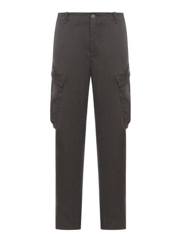 Regular fit cargo trousers in tencell and modal stretch frosted - Man - Transit - Modalova