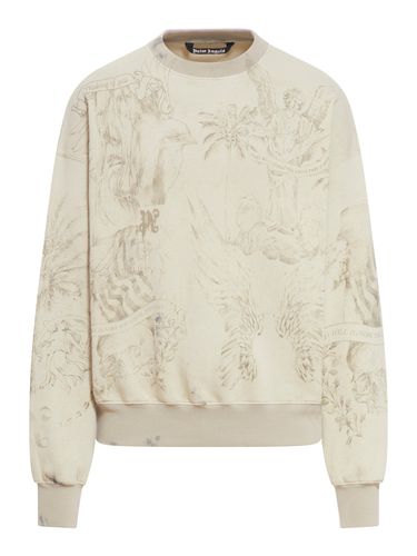 Graphic Print Sweatshirt - Man - Palm Angels - Modalova