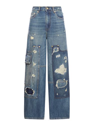 DARK HEAVY WASHED CARPENTER JEANS - Woman - Ganni - Modalova