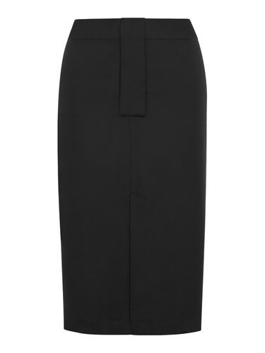 PENCIL SKIRT IN SILK CRÊPE DE CHINE - Woman - Saint Laurent - Modalova