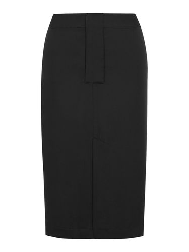 PENCIL SKIRT IN SILK CRÊPE DE CHINE - Woman - Saint Laurent - Modalova