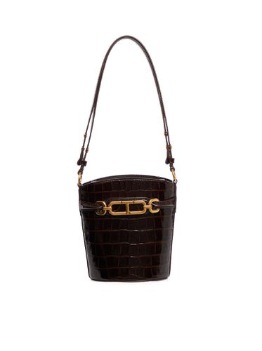 SMALL BUCKET IN SHINY PRINTED CROCODILE - - Woman - Tom Ford - Modalova