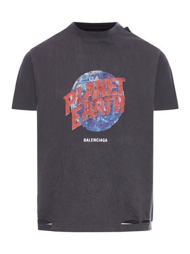 Planet Earth T-shirt - Man - Balenciaga - Modalova