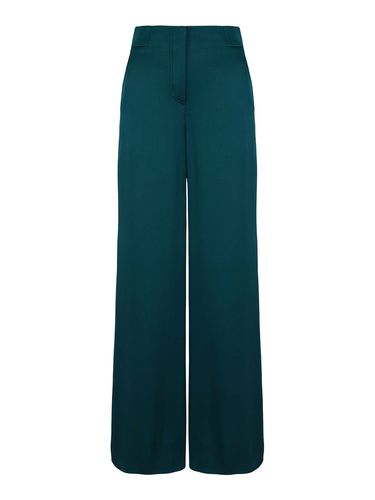 Wide-leg silk trousers - Woman - Giorgio Armani - Modalova