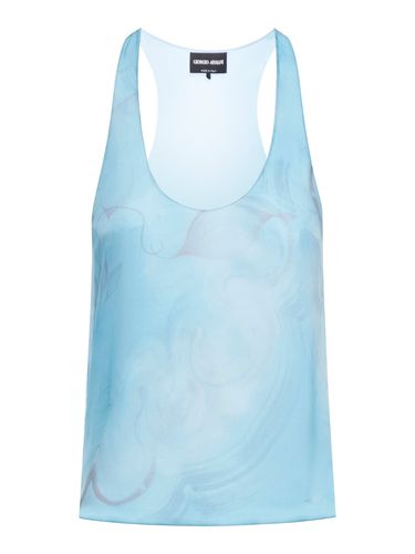 SILK SLEEVELESS TOP - Woman - Giorgio Armani - Modalova