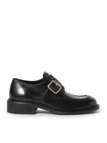 Leather Brogue Shoes - Woman - Miu Miu - Modalova