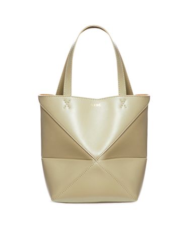 Puzzle Fold Tote mini bag in shiny calfskin - Woman - Loewe - Modalova