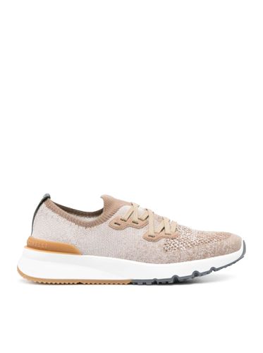 Trainers with mesh inserts - Man - Brunello Cucinelli - Modalova