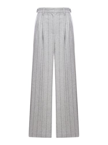 Pleat-detailing straight-leg trousers - Woman - Brunello Cucinelli - Modalova