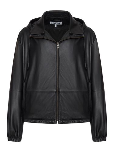 LAMBSKIN NAPPA HOODED JACKET - Man - Loewe - Modalova