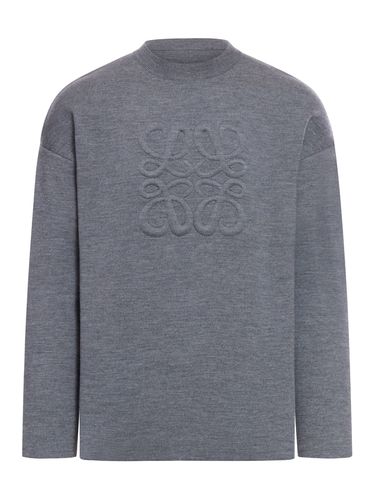 WOOL SWEATER WITH ANAGRAM - Man - Loewe - Modalova