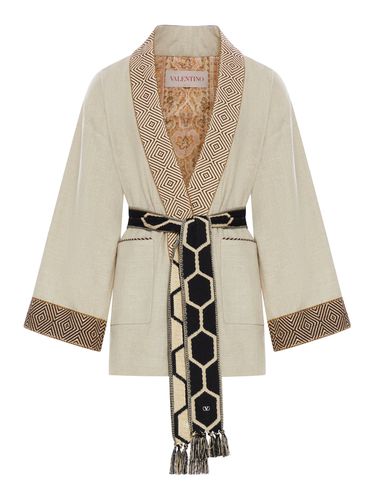 LINEN KIMONO - Man - Valentino Garavani - Modalova