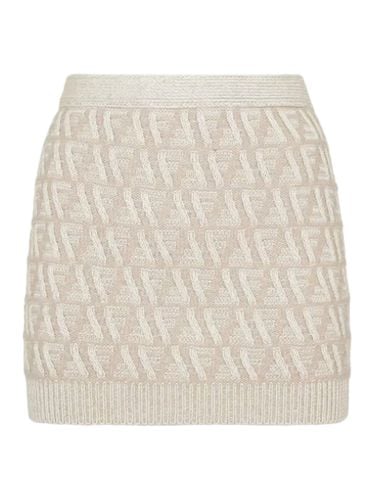 WOOL AND CASHMERE MINI SKIRT FF - Woman - Fendi - Modalova