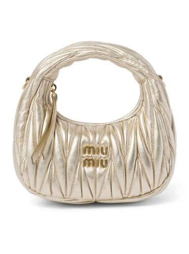 Wander mini hobo bag in quilted nappa - Woman - Miu Miu - Modalova