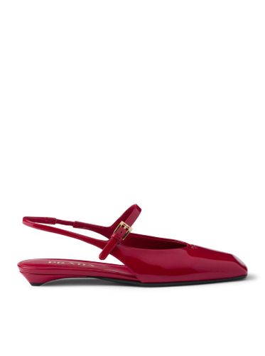 PATENT LEATHER SLINGBACK BALLERINAS - Woman - Prada - Modalova