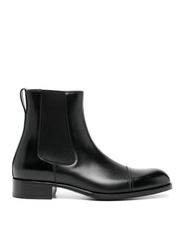 SMOOTH CALF LEATHER BOOTS - Man - Tom Ford - Modalova