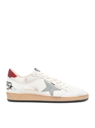 BALLSTAR SNEAKERS IN HAMMERED AND CRAQUELÉ LEATHER - Man - Golden Goose Deluxe Brand - Modalova