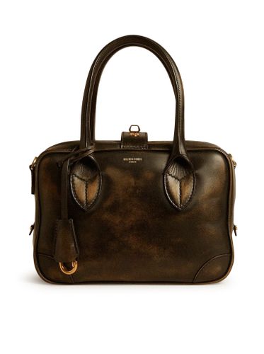 VITA BAG IN DISTRESSED LEATHER AND GOLD DETAILS - Woman - Golden Goose Deluxe Brand - Modalova