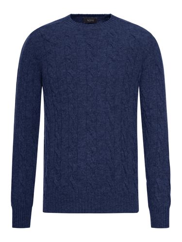 CABLE-KNIT WOOL CREW NECK - Man - Nome - Modalova