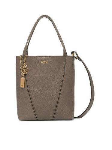 CHLOÉ SPIN SMALL TOTE BAG IN GRAINY LEATHER - Woman - Chloe` - Modalova