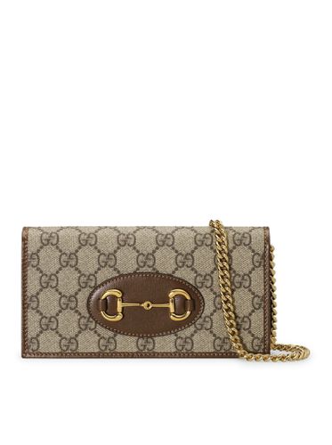Horsebit wallet with chain - - Woman - Gucci - Modalova