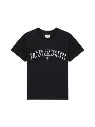 T-shirt in College embroidered jersey - - Man - Givenchy - Modalova