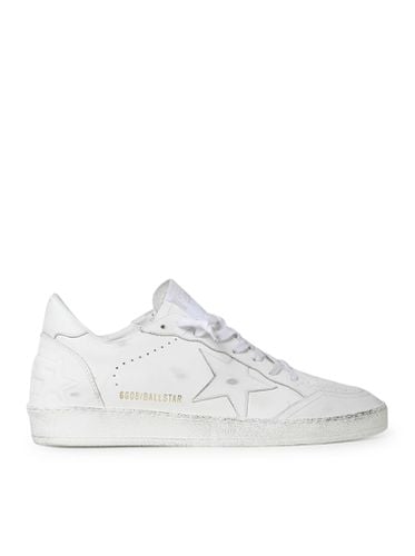 Ball Star Golden Goose sneakers in used leather - Man - Golden Goose Deluxe Brand - Modalova