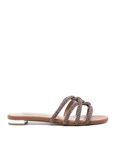 Crystal-embellished flat sandals - - Woman - Aquazzura - Modalova