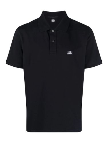 Logo-patch short-sleeved piqué polo shirt - - Man - Cp Company - Modalova